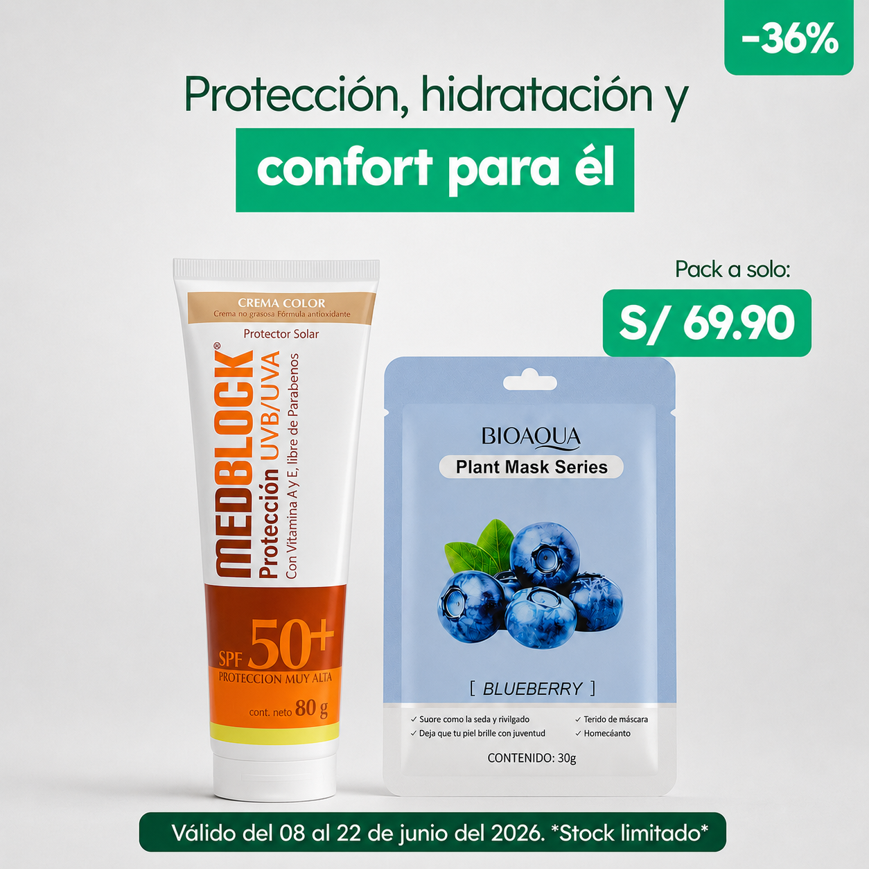 PROMOCIÓN MEDBLOCK COLOR + MASCARILLA