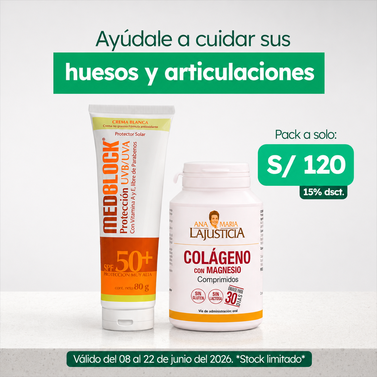 PROMOCIÓN MEDBLOCK BLANCO + COLÁGENO CON MAGNESIO